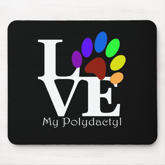 Tapis De Souris AIMER Mon Polydactyle Mousepad (Devant)