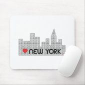 Tapis De Souris Aimer NEW YORK (Avec souris)