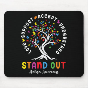 Tapis De Souris Aimer Support Accepter Comprendre Sensibilisation 