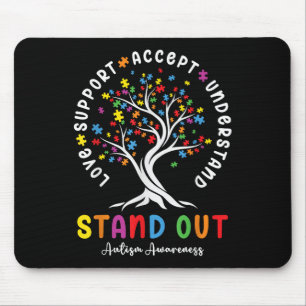 Tapis De Souris Aimer Support Accepter Comprendre Sensibilisation 