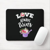 Tapis De Souris Aimer toujours gagner (Avec souris)