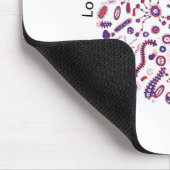 Tapis De Souris Aimer un microbiologiste (Coin)