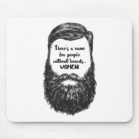 Tapis De Souris Aimez la barbe (Devant)