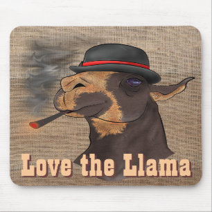 Tapis De Souris Aimez le lama - Mousepad