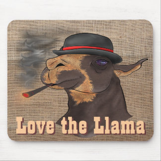 Tapis De Souris Aimez le lama - Mousepad