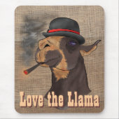 Tapis De Souris Aimez le lama - Mousepad (Devant)