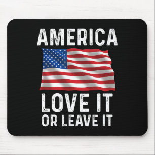 Tapis De Souris Aimez-le ou quittez-le Drapeau américain patriotiq