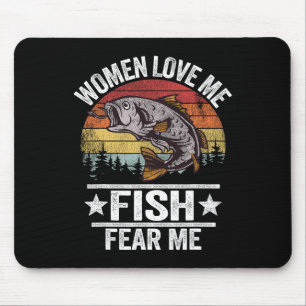 Tapis De Souris Aimez-moi Poisson Craignez-moi Hommes Fisher Poiss