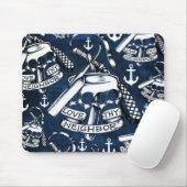 Tapis De Souris Aimez thy rétro motif de tatouage de voisins dans (Avec souris)