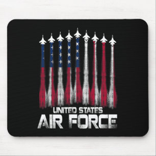 Tapis De Souris Air Force Us Veterans American Flag 4 juillet Pa