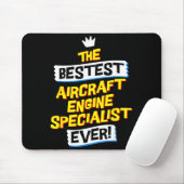 Tapis De Souris Aircraft Engine Specialist, Funny Job Occupation (Avec souris)