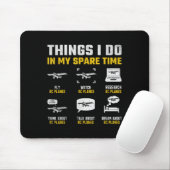 Tapis De Souris Aircraft Rc Plane Airplane Men Things I Do In My S (Avec souris)