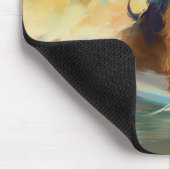 Tapis De Souris Airedale Beach Surf Peinture (Coin)