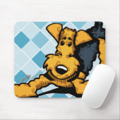 Tapis De Souris Airedale en jeu (Avec souris)