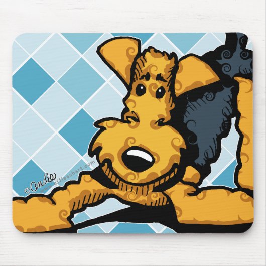 Tapis De Souris Airedale en jeu (Devant)