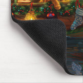 Tapis De Souris Airedale Noël Festival Voyage (Coin)