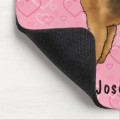 Tapis De Souris Airedale Terrier Chien Aimer Avec Motif Coeur Rose (Coin)