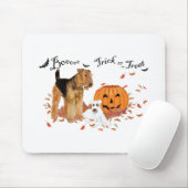 Tapis De Souris Airedale Terrier Halloween (Avec souris)