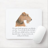Tapis De Souris Airedale, Welsh, Lakeland Terrier Keepsaké (Avec souris)