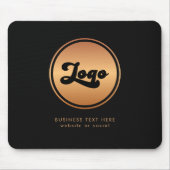 Tapis De Souris Ajouter Gold Business Company Logo & Text Professi (Devant)