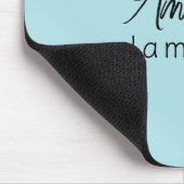 Tapis De Souris Ajouter le nom complet Simple Mini Monogramme clai (Coin)