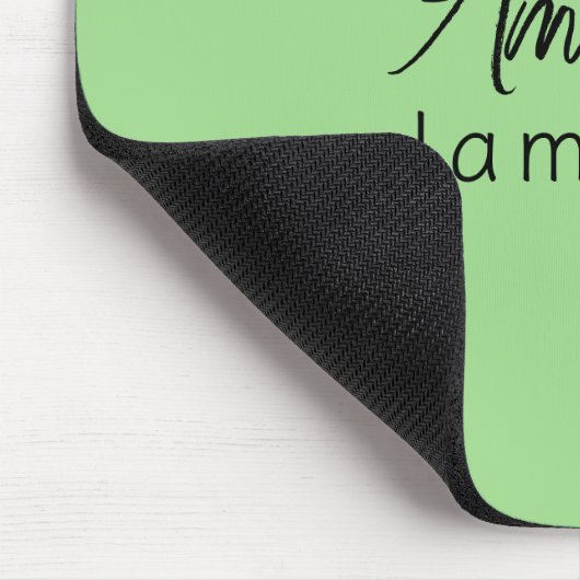 Tapis De Souris Ajouter le nom complet Simple Minimal Monogramme L (Coin)