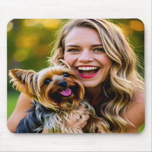 Tapis De Souris Ajouter une photo de Yorkshire Terrier Personnalis