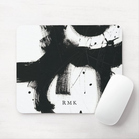 Tapis De Souris Ajouter vos initiales | Gesture Onyx (Avec souris)