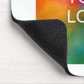 Tapis De Souris Ajouter Votre Entreprise Logo Image Modèle Blanc (Coin)