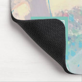 Tapis De Souris Ajouter votre initiale | White Rock Pastel (Coin)