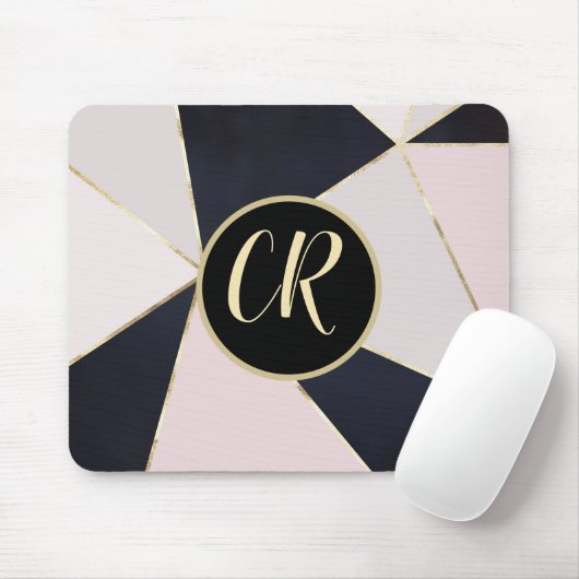 Tapis De Souris Ajouter votre monogramme - Souris (Avec souris)