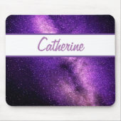 Tapis De Souris AJOUTER VOTRE NOM - Espace violet (Devant)
