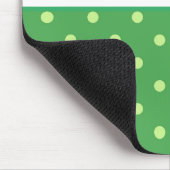 Tapis De Souris AJOUTER VOTRE NOM - Pot Polka vert (Coin)