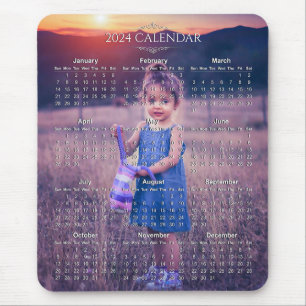 Tapis De Souris Ajouter Votre Propre Calendrier Photo 2024   Mouse