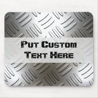 Tapis De Souris Ajoutez le texte à la plaque de métal Mousepad de