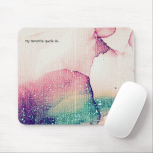 Tapis De Souris Ajoutez Votre Citation ou Dicton Texture d'Encre A