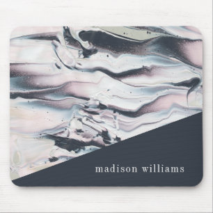 Tapis De Souris Ajoutez votre culture   de marbrure nommée de V