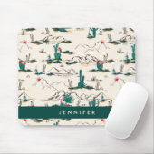 Tapis De Souris Ajoutez votre motif | de floraison nommé de (Avec souris)