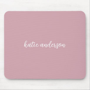 Tapis De Souris Ajoutez votre nom complet Monogramme minimal sur r