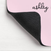 Tapis De Souris Ajoutez votre nom complet Monogramme minimal sur r (Coin)