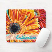 Tapis De Souris Ajoutez votre nom | Couleurs éclatées II (Avec souris)