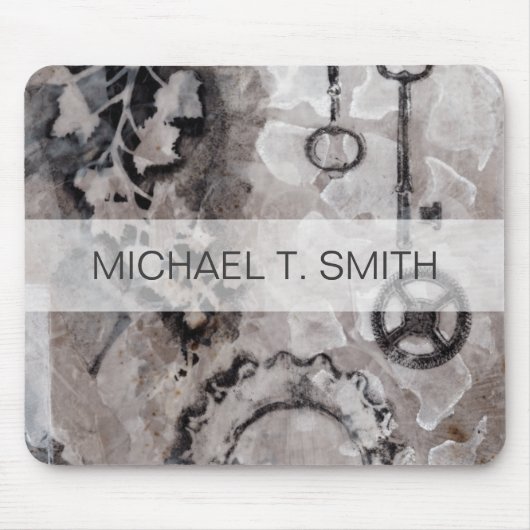 Tapis De Souris Ajoutez votre nom | Juxtaposition II (Devant)