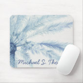 Tapis De Souris Ajoutez votre nom | Palmiers de Chambray II (Avec souris)