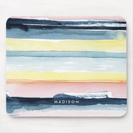 Tapis De Souris Ajoutez votre nom | Sunset Stream I (Devant)