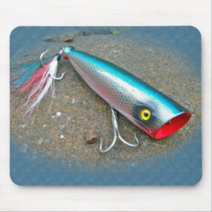 Tapis De Souris AJS Saltwater Lure Popper Blue Dragon Objets