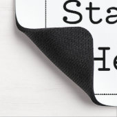 Tapis De Souris Ajuster le timbre ici (Coin)