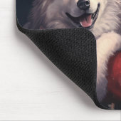 Tapis De Souris Akita avec Noël du Père Noël (Coin)