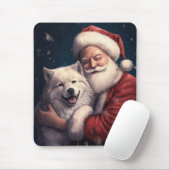 Tapis De Souris Akita avec Noël du Père Noël (Avec souris)