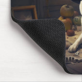 Tapis De Souris Akita Citrouilles Halloween effroi (Coin)