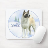 Tapis De Souris Akita Noel Mousepad (Avec souris)